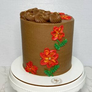 Ganache de Chocolate y Flores de Butter Cream