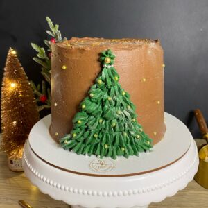 Ganache Chocolate y Árbol de Navidad Butter Cream