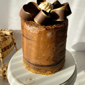 Choco Bombón Alta con Lazo de Chocolate