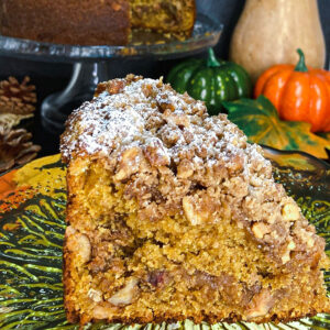Coffee Cake de Calabaza y Nueces