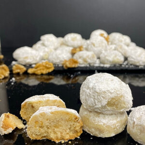 Polvorosas de mantequilla y nueces