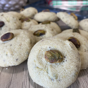 Polvorosas de mantequilla y pistacho